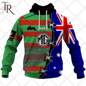 personalized nrl south sydney rabbitohs home jersey mix flag hoodie 2 8PveW