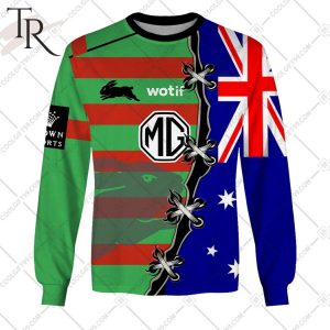 personalized nrl south sydney rabbitohs home jersey mix flag hoodie 4 co2Se