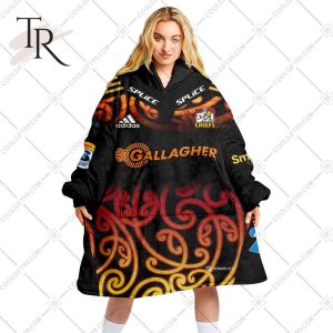 Personalized Super Rugby Gallagher Chiefs Jersey Oodie Fleece Blanket Hoodie Snuggie – soulcals