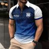 NRL Canterbury-Bankstown Bulldogs Personalized Zip Polo Shirt Gift For Fans