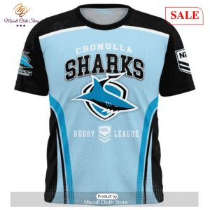 sale nrl personalized cronulla sutherland sharks special sideline design hoodie sweatshirt 3d 6 7ZN6R