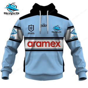 NRL 2026 Cronulla-Sutherland Sharks Personalized Home Jersey Unisex Hoodie Zip Hoodie Tshirt
