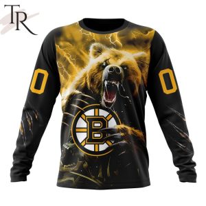 nhl boston bruins fear the bear special design hoodie 6 4XuFH